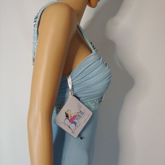 NWT Beautiful Formal Gown by Jovani in Light Blue - Picture 6 of 6
